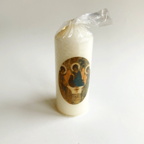 Lys med Treenighedsikon