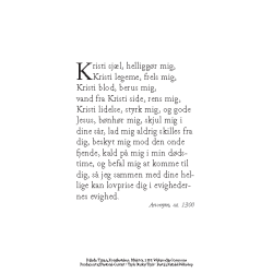 Bnskort - Kristi Sjl