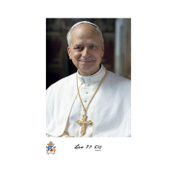 Bnskort med bn for pave Leo XIV