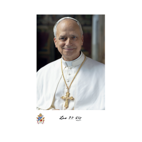 Bnskort med bn for pave Leo XIV