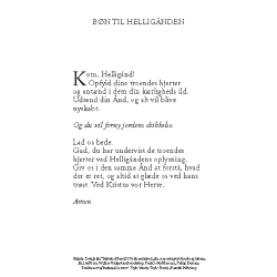 Bnskort - Bn til Hellignden