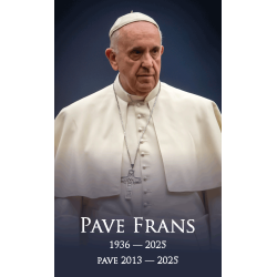 Bnskort med bn for pave Frans