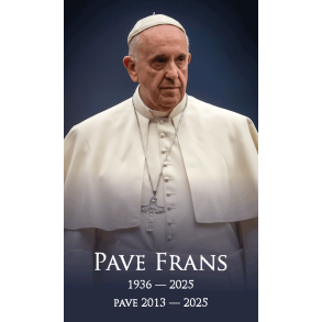 Bnskort med bn for pave Frans