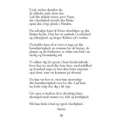 Bnskort med bn for pave Frans