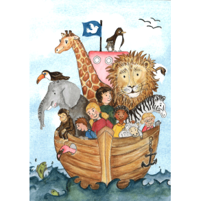 Kort med brnenes Noas ark