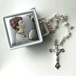 Brnerosenkrans med eukaristien (dreng)