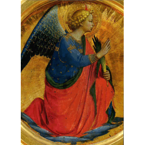 Kort med bebudelsens engel