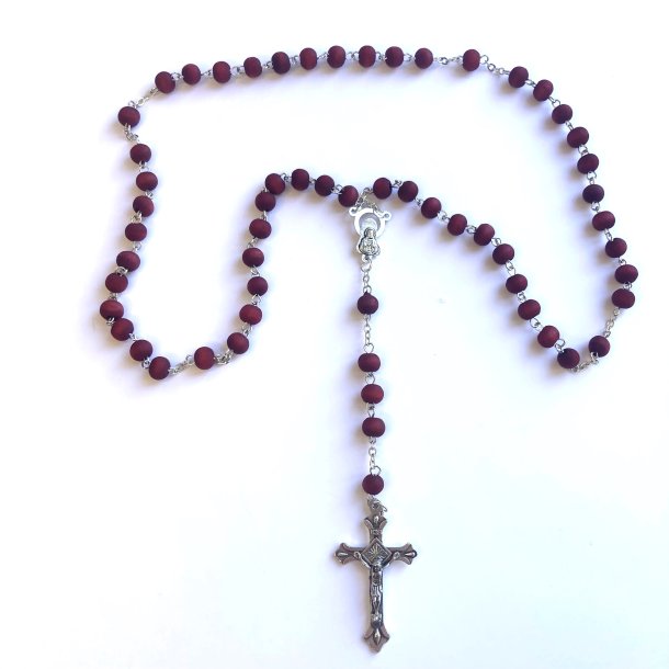 Rosenkrans med rosenduftende tr�perler