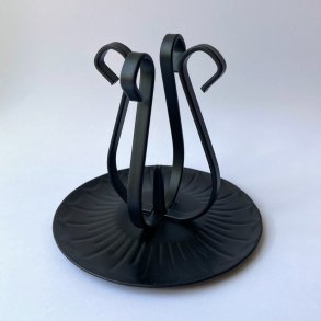 Lysestage i sort metal