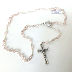 Italiensk Rosenkrans med sm� perler af krystal