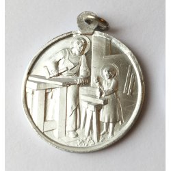 Hellige Josef, arbejderen - medalje i aluminium