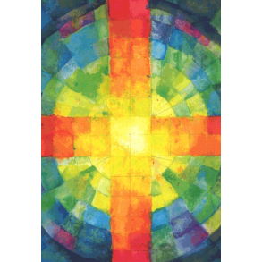 Kort - med kors i akvarelfarver