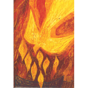 Kort - helligndens due og flammetunger