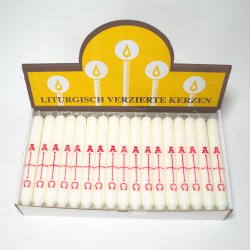 Lys med Alpha og Omega tegn