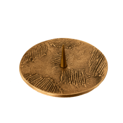 Lysestage til bloklys i bronze