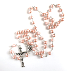 Italiensk rosenkrans med store perler
