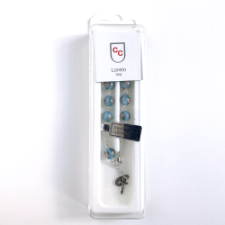 Slvarmbnd med perler af glas med indfattede roser