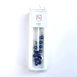 Slvarmbnd med perler af glas med indfattede roser