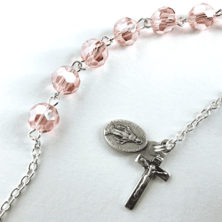 Slvarmbnd med perler i gte krystal