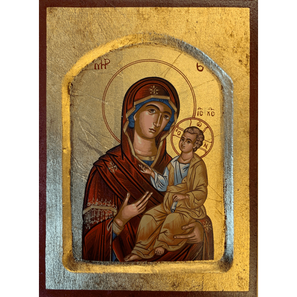 Ikon med Jomfru Maria med Jesusbarnet 
