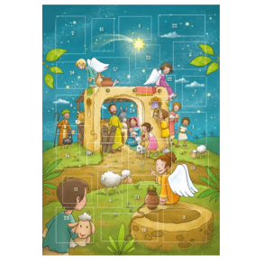 Julekalender med magnetfigurer - Julen har englelyd