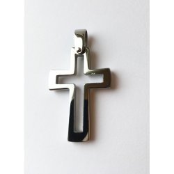 Vedhng kors i silhuet af stl